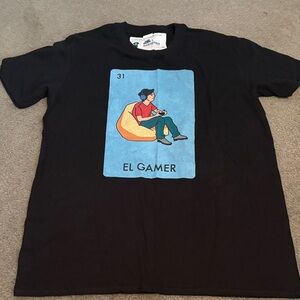 Black Graphic Tee - El Gamer Design